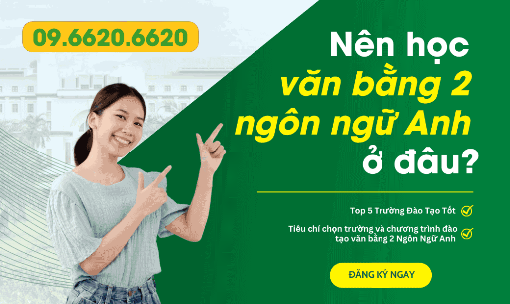 Nên học Văn bằng 2 Ngôn ngữ Anh ở đâu Tp.HCM năm 2026?